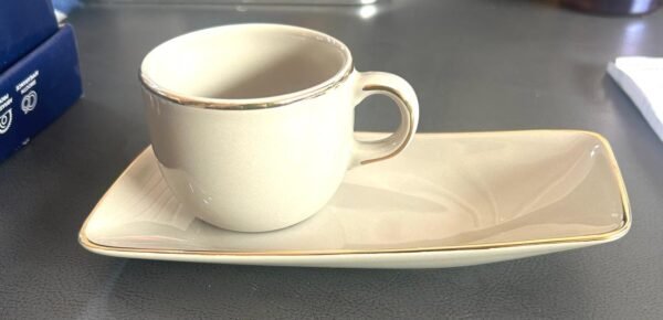 ARIANE LIGHT DAWN GREEN CUP SAUCER 6+6