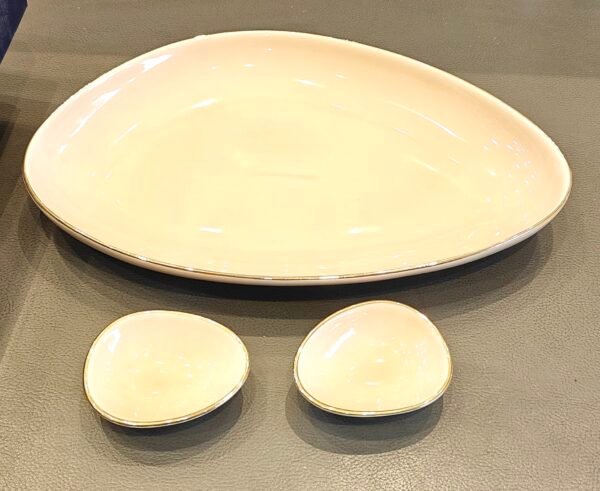 ARIANE APPITIZER SET TRIANGLE DUSTY BEIGE