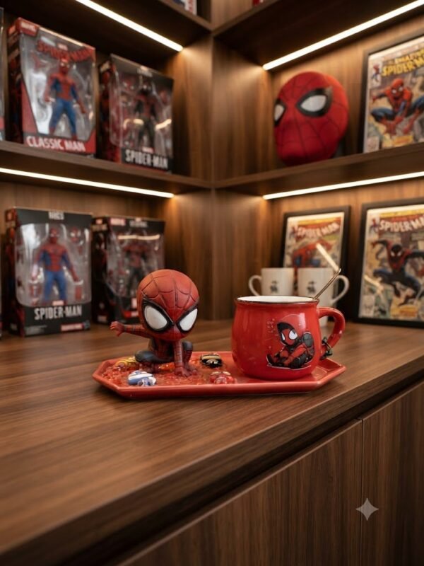 SPIDERMAN WITH MILK MUG