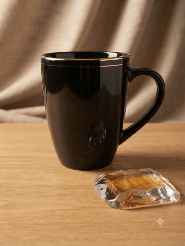 BLACK CERMIC MILK MUG