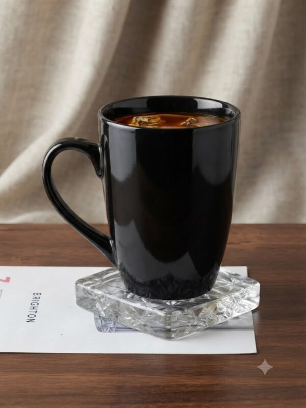 BLACK SHINE MILK MUG