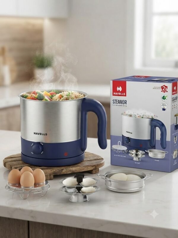 HAVELLS STEAMOR 1.2L MULTICOOK KETTLE