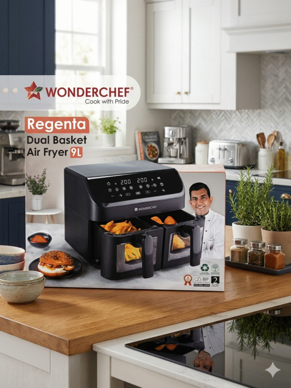 WONDERCHEF REGENTA DUAL BASKET AIR FRYER 9L