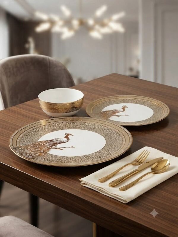 PEACOCK DINNER SET 40PCS