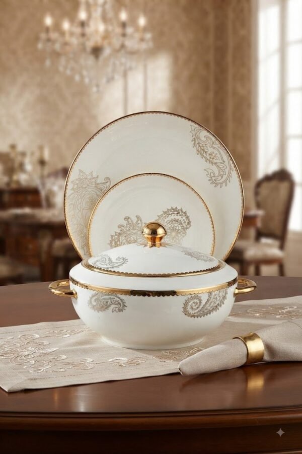 CLAYCRAFT BONCHINA DINNER SET 40 PCS
