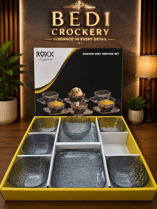 ROXX MARVEN GREY SOUP SET (5477)