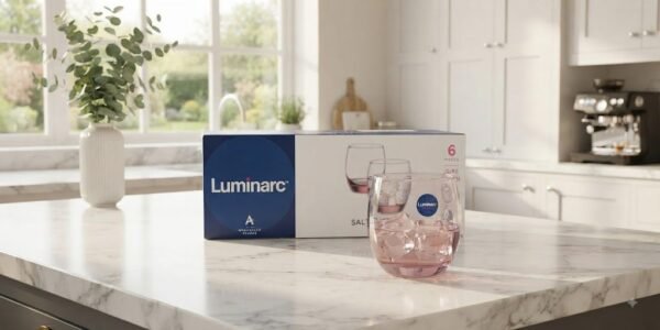 LUMINARC SALTO ICE PINK GLASS 6pcs (J5386)