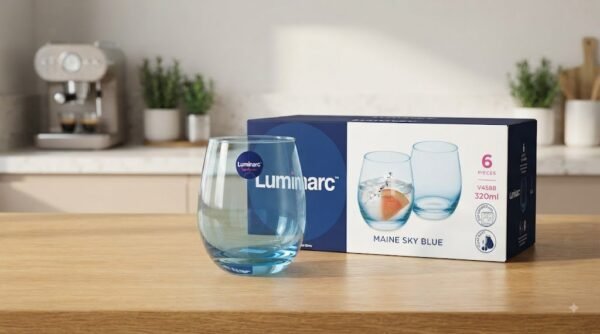 LUMINARC MAINE SKY BLUE GLASS 6pcs (V4588)