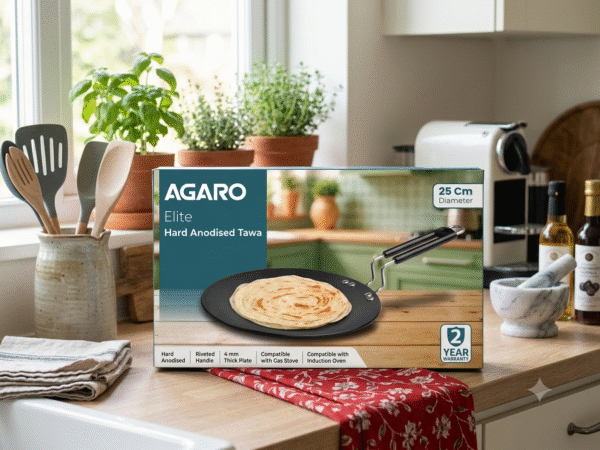 AGARO ELITE HARD ANODISED TAWA 25cm