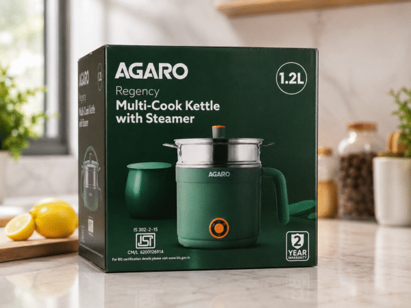 AGARO REGENCY MULTI COOK KETTLE WITH STEAMER 1.2L