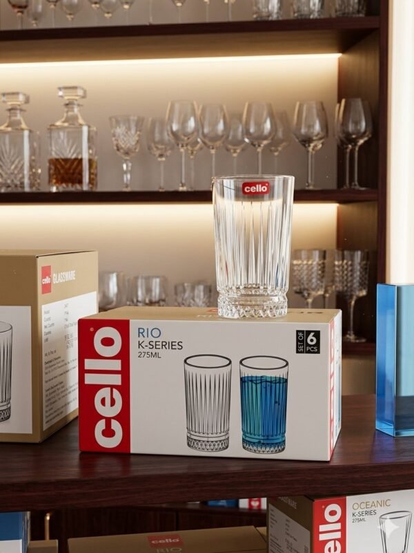 CELLO RIO K-SERIES GLASS 275ml 6PC