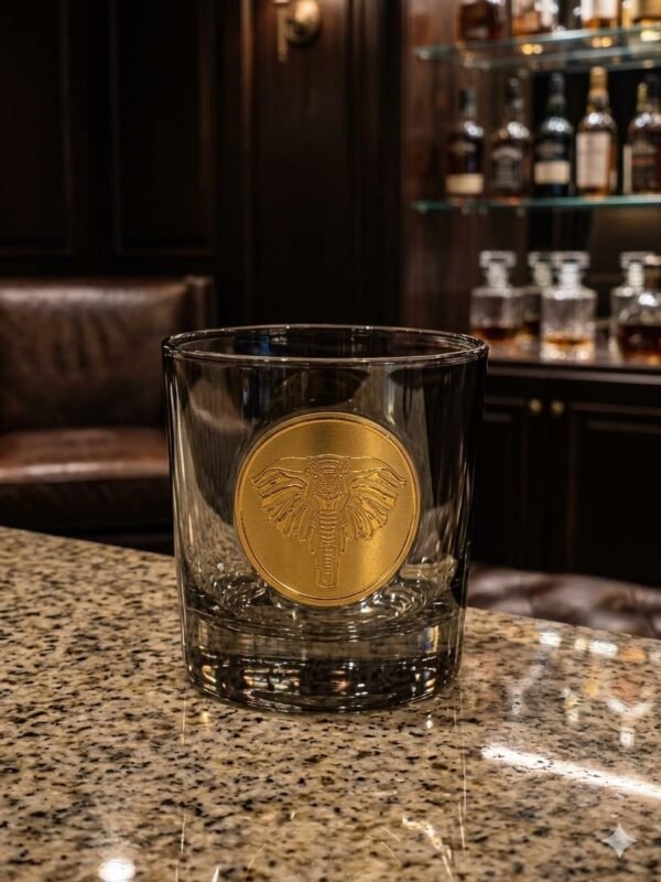 ELEPHANT FACE GREY WHISKY GLASS 6pc (SWGO391-BE/14)