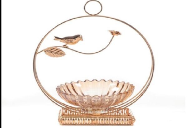 GOLD SPARROW PLATTER (609G/145)