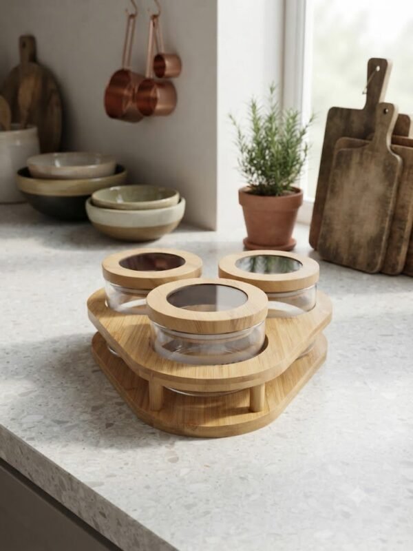 ROUND CANDY JAR 3PC (501R/L3/100)