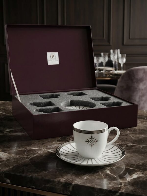 CELLO PORCELIANA CUP & SAUCER SET