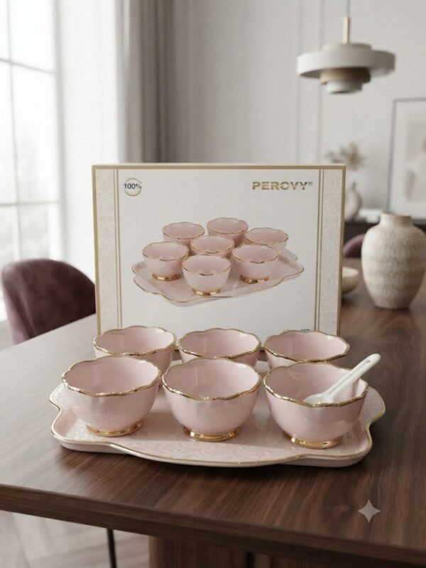 PINK CHINI ICECREAM SET 6PC