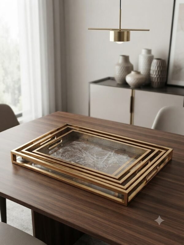 HI LUXE TRANSPARENT TRAY 2PC