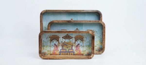 RAJASTHANI MANGO TRAY 3PC SET 2