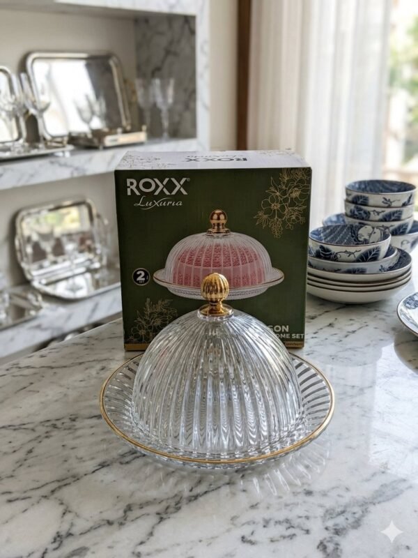ROXX MADISON GOLD LINE PLATE & DOME SET (5775)