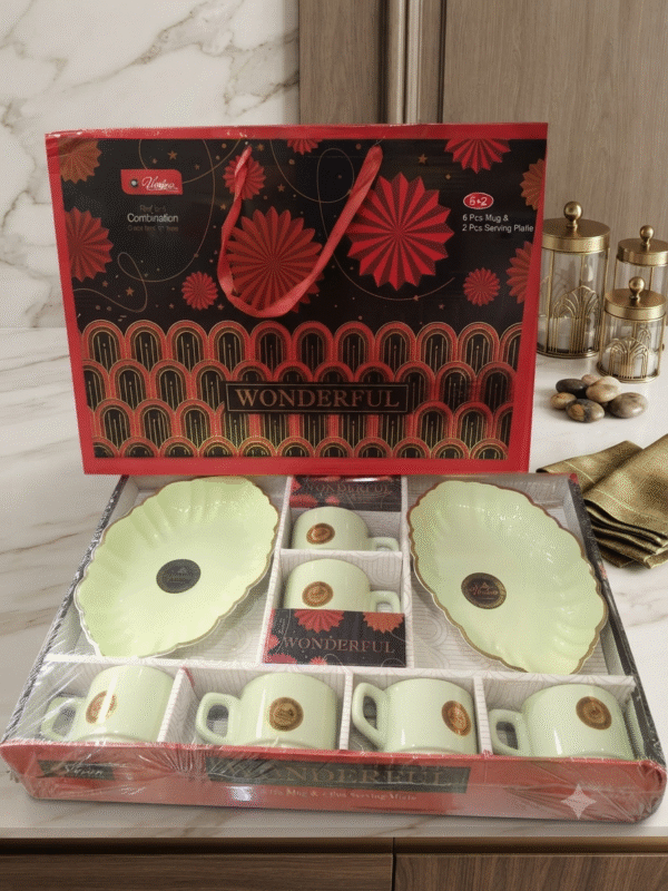 VENICE WONDERFUL 6 MUG & 2 PLATTER