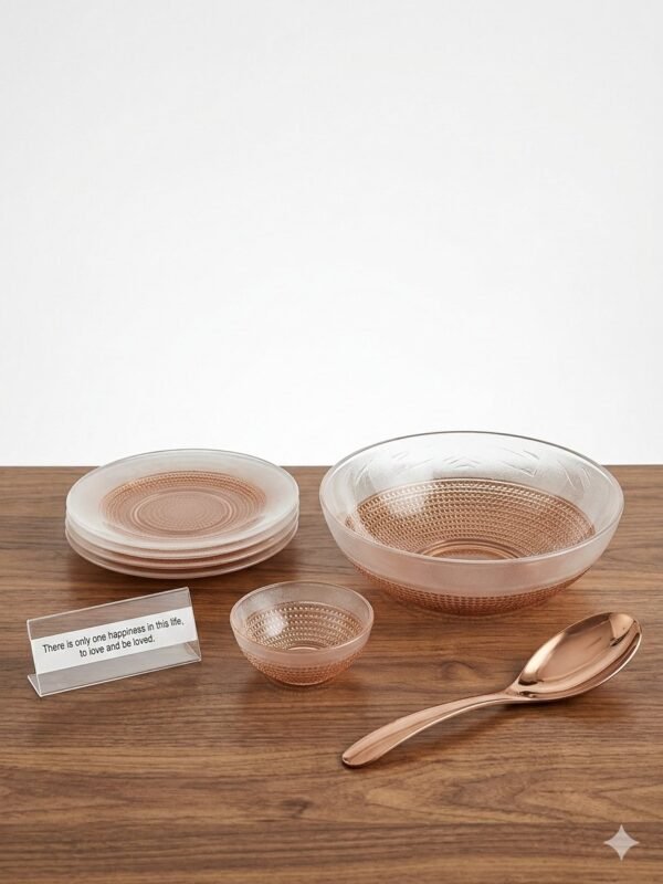 LAZER DELONIX 7 PC BOWLS & 2 PLATE WITH 1 SPOON
