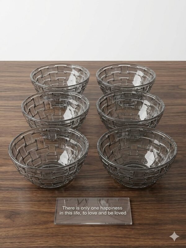LASER DOMINO 6 PC BOWL SET