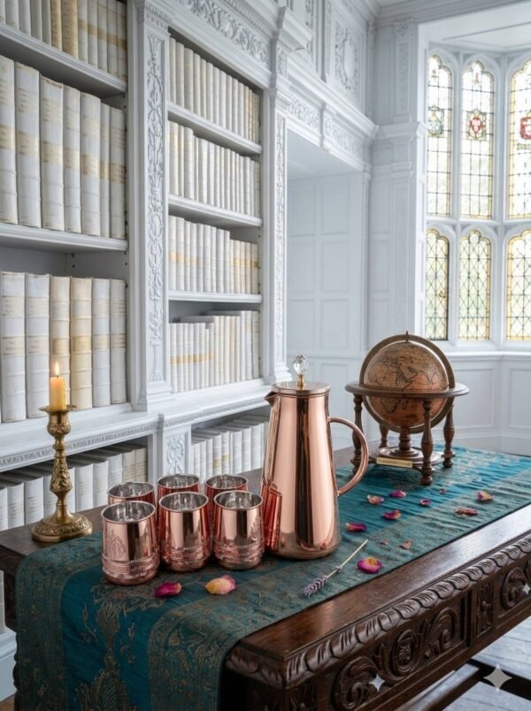 HD182 ROSEGOLD GLASS LEMON SET 8PC