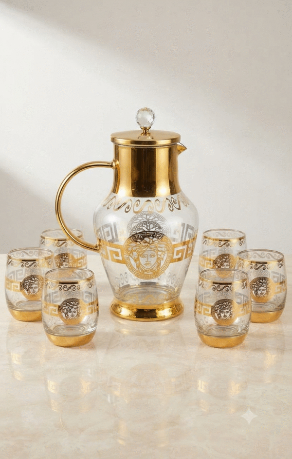 VG4456 WATER JUG GLASSES 7PC SET